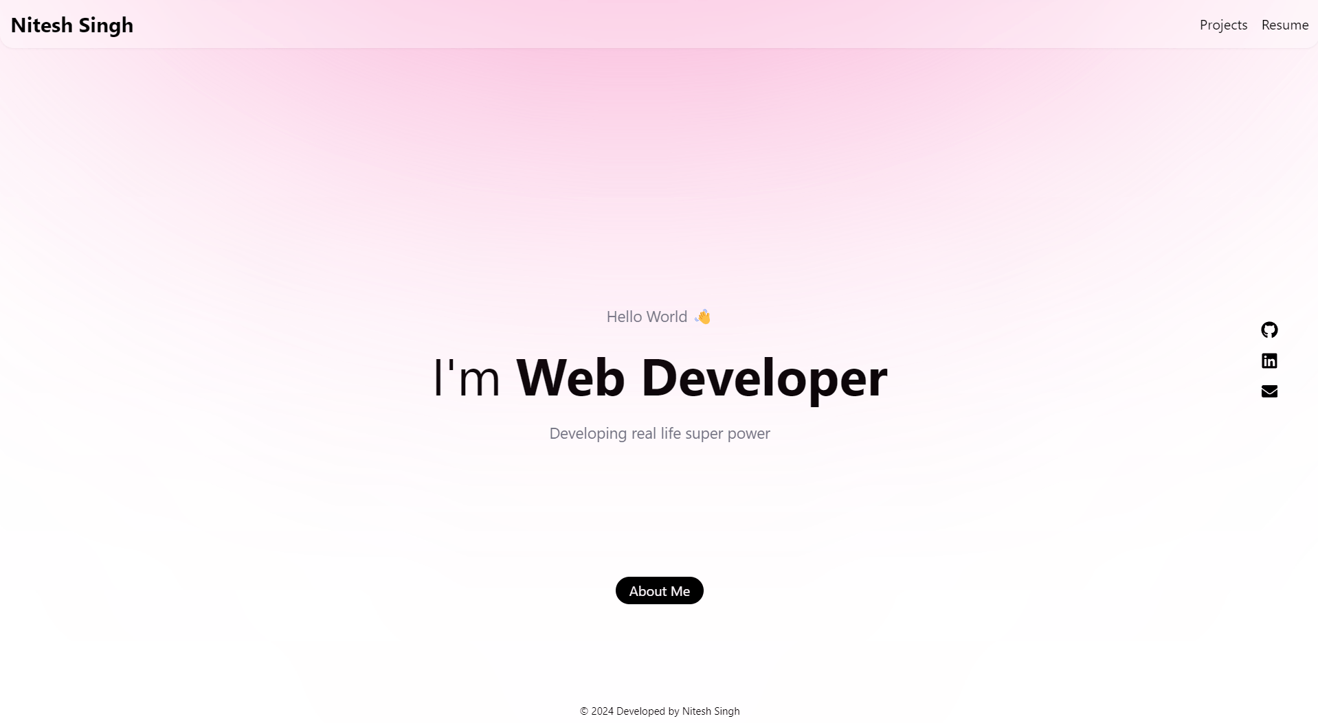 Personal portfolio website