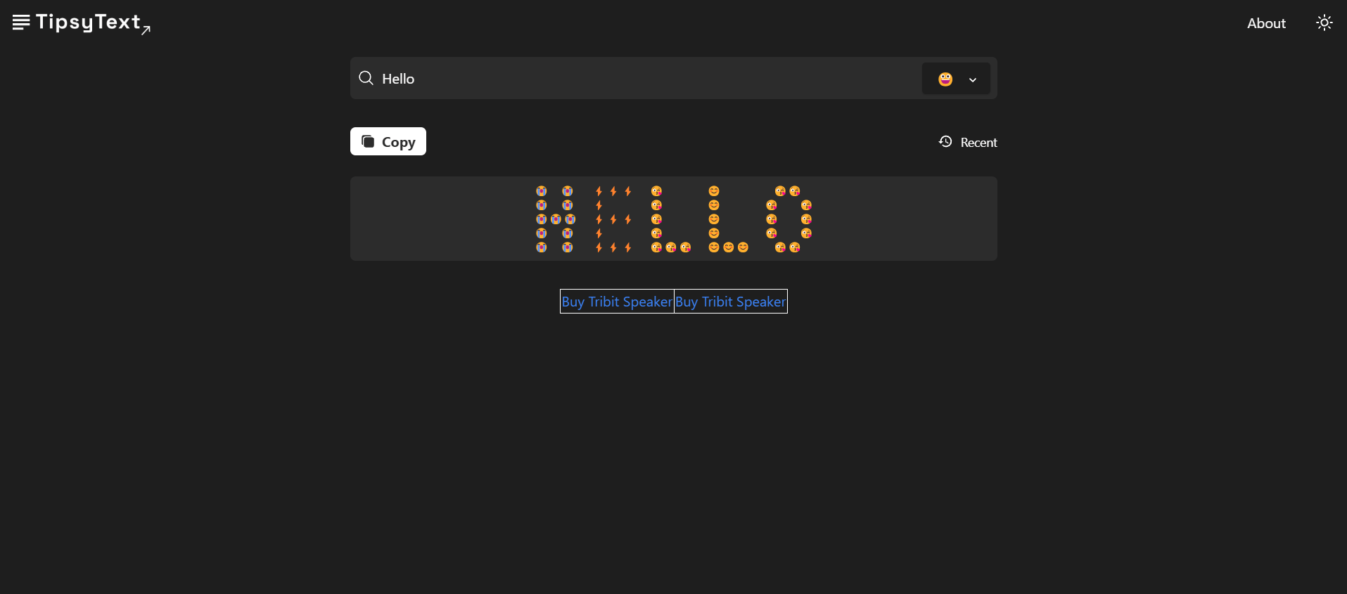 Tipsy Text